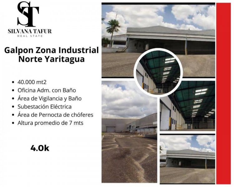 Silvana Tafur, Vende/Alquila Galpon Zona Industrial Yaritagua, Edo Yaracuy