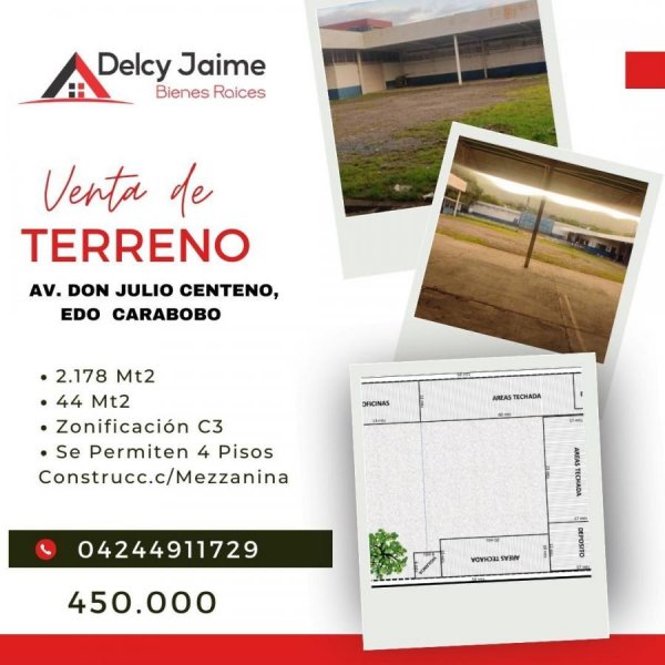 Terreno en Venta en LOS JARALES San Diego, Carabobo