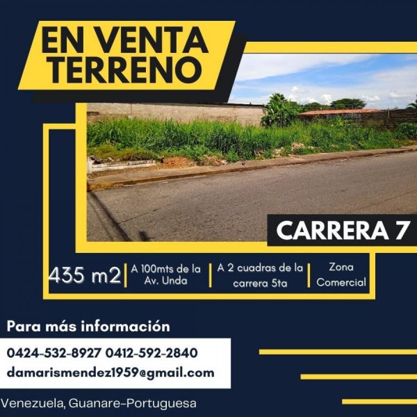 Foto Terreno en Venta en Guanare, Portuguesa - U$D 88.000 - TEV189558 - BienesOnLine