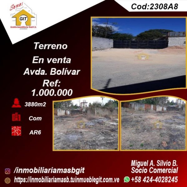 Terreno en Venta en Av Bolivar Valencia, Carabobo