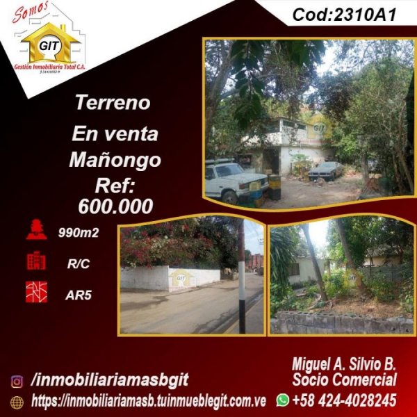 Terreno en Venta en Mañongo Naguanagua, Carabobo