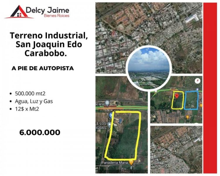 Foto Terreno en Venta en San Joaquin, Valencia, Carabobo - U$D 6.000.000 - TEV193709 - BienesOnLine