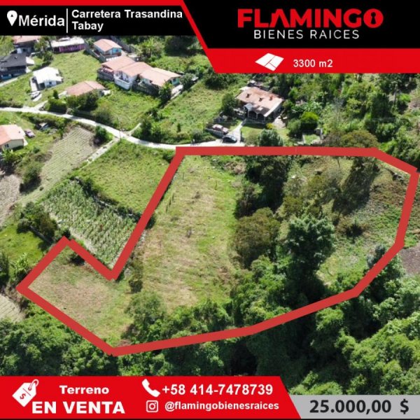 Terreno en Venta en  Tabay, Mérida