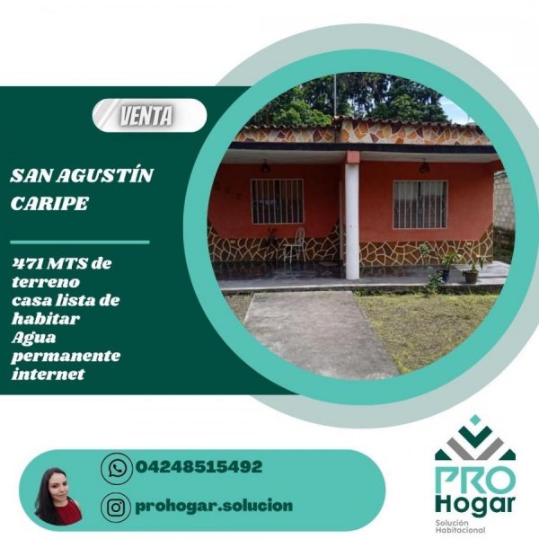 Casa en Venta en  Caripe, Monagas