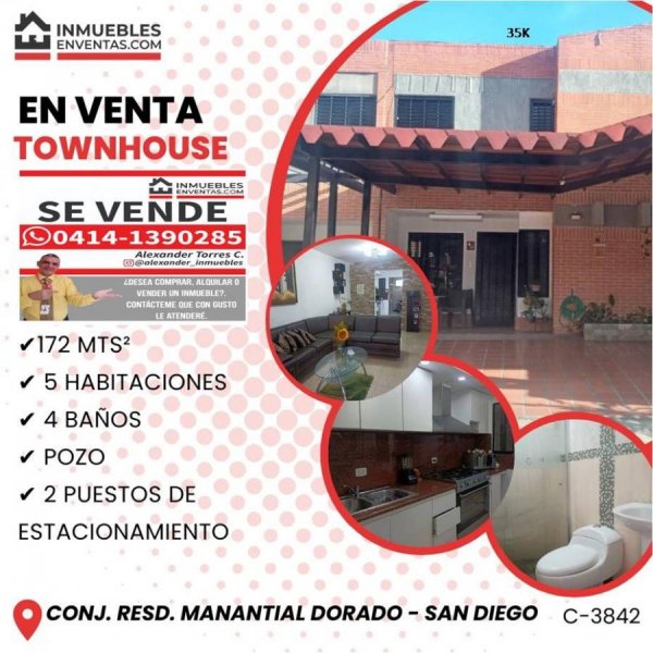 Foto Casa en Venta en SAN DIEGO, SAN DIEGO, RESIDENCIAS MANANTHIAL DORADO, Carabobo - U$D 35.000 - CAV193074 - BienesOnLine