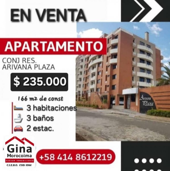 Vendo Apartamento en Arivana Plaza