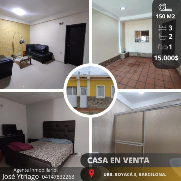 Foto Casa en Venta en El Carmen, Boyacá 3, Anzoátegui - U$D 15.000 - CAV218754 - BienesOnLine