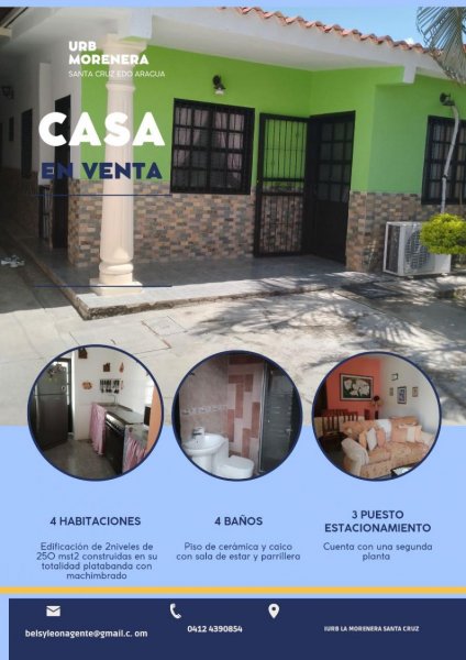 Foto Casa en Venta en Santa Cruz de Aragua, URB LA MORENERA, Aragua - U$D 33.000 - CAV208208 - BienesOnLine