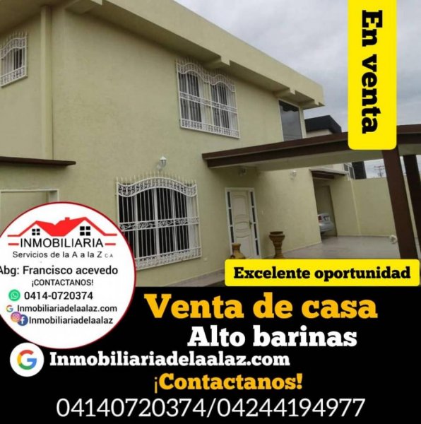 Foto Casa en Venta en alto barinas, Barinas Capital, Barinas - U$D 150.000 - CAV171530 - BienesOnLine