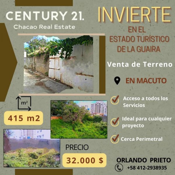 Terreno en Venta en Macuto Macuto, Vargas