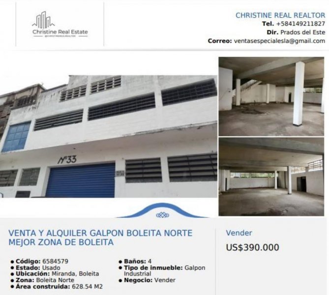 Galpon en Venta en  Caracas, Distrito Federal